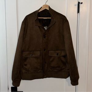 Express Suede Bomber Jacket Sz XL BNWT - Perfect Winter/Spring Coat!